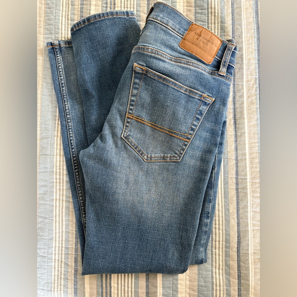 & Fitch Blue Skinny Jeans Jeans Men